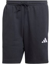 adidas - Essentials 3 Stripe Fleece Shorts - Lyst
