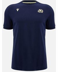 MACRON - Scotland Rugby Six Nations 2024/25 Cotton Short-Sleeve T-Shirt - Lyst