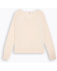 Levi's - Petal V-Neck 1/4 Zip Knitted Top - Lyst
