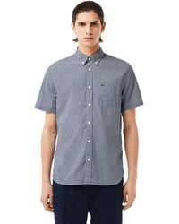 Lacoste - Short Sleeve Plain Shirt - Lyst