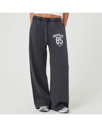Brave Soul - Ladies Acid Wash Wide Leg Jogger - Lyst