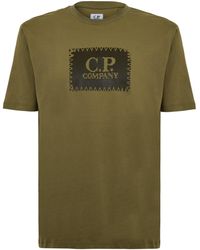 C.P. Company - Block Logo Regular Fit T-Shirt - Lyst