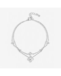 Inicio - Plated Station Clover Bracelet - Lyst