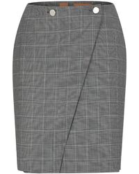 BOSS - Vanata Midi Skirt - Lyst
