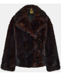 Biba - Faux Fur Relaxed Fit Teddy Coat - Lyst
