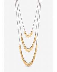 Mood - Plated Multi Row Shower Necklace - Lyst