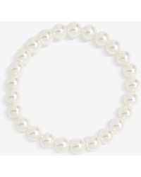 Jon Richard - Single Row Pearl Stretch Bracelet - Lyst