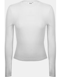 Jack Wills - Waffle Lsbaby Cotton Crew Neck Slim Fit Long Sleeve T-Shirt - Lyst