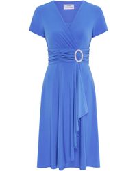 Gina Bacconi - Deborah Jersey Dress With Diamonte Trim - Lyst