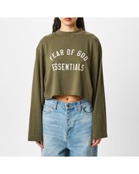 Fear Of God - Long Sleeve Cropped T Shirt - Lyst