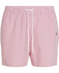 Tommy Hilfiger - Ithaca Stripe Medium Length Drawstring Swim Shorts - Lyst