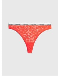 Calvin Klein - Modern Cotton Lace Thong - Lyst