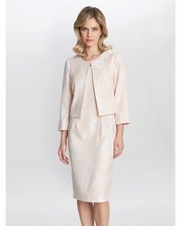 Gina Bacconi - Lily Jacquard Shift Dress And Bolero - Lyst