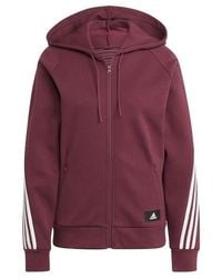 adidas - Future Icons 3-stripes Hooded Track Top - Lyst