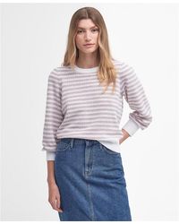 Barbour - Thea Striped Crew Neck Jumper - Lyst