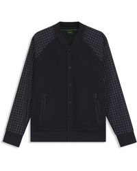 BOSS - Long-Sleeve Bomber Jacket - Lyst