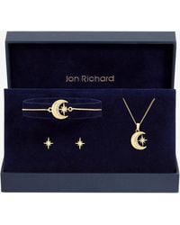 Jon Richard - Plated Crystal And Moon Trio Set - Lyst