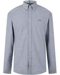BOSS - H-Roan-Bd-E-C1-243 10261879 01 Plain Shirt - Lyst