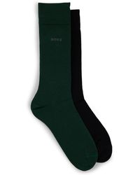 BOSS - 2 Pack Plain Socks - Lyst