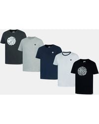 Pretty Green - 5-Pack Cotton Crew Neck Short Sleeve T-Shirt - Lyst