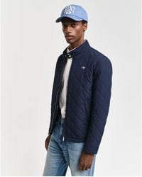 GANT - Water-Repellent Quilted Jacket - Lyst