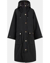 Barbour - Dena Showerproof Hooded Long Sleeve Full Zip Rain Anorak - Lyst