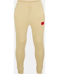 HUGO - Closed Hem Fleece Joggers - Lyst