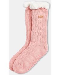 Barbour - Cable Knit Lounge Socks - Lyst