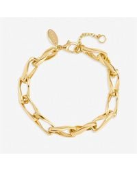 Inicio - Plated Twisted Link Bracelet - Lyst