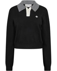The Couture Club - Striped Collar Polo Shirt - Lyst