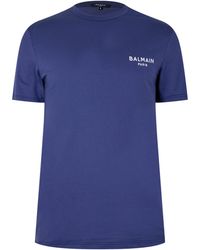 Balmain - Cotton Chest Logo T-Shirt - Lyst
