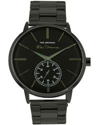 Ben Sherman - Gun Stainless Steel Bracelet Watch With Black Dial - Lyst