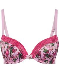 Ted Baker - Push Up Floral Balconette Bra - Lyst