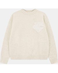 The Couture Club - Fluffy Knit Crew Sweater - Lyst
