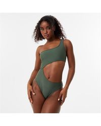 Jack Wills - One Shoulder Cut Out Swimsuit - Lyst