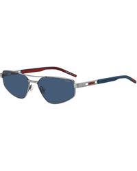 HUGO - Rectangular Sun Round Sunglasses - Lyst