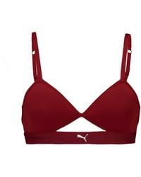 PUMA - Peek A Boo Triangle Bralette - Lyst