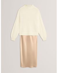 Ted Baker - Knitted Jumper Dress - Lyst