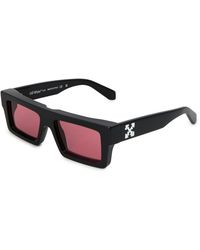 Off-White c/o Virgil Abloh - Oeri14Yf25 Ruby Acetate Rectangular Sunglasses - Lyst