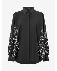 French Connection - Cambria Long Sleeve Patterned Shirt - Lyst
