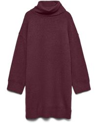 Vero Moda - Aquarius Roll Neck Jumper Dress - Lyst