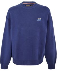 Napapijri - Optical Full Zip Crew Neck Jumper - Lyst