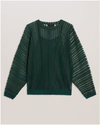 Ted Baker - Striped Knitted Top - Lyst