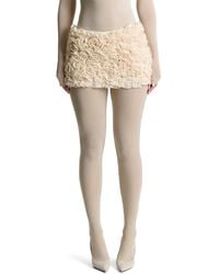 Naked Wardrobe - Roses Mini Skort - Lyst