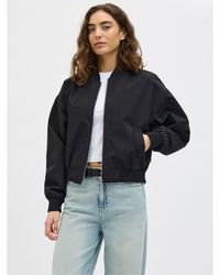 JJXX - Ella Ribbed Zip Bomber Jacket - Lyst