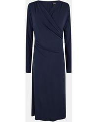 BOSS - Ettita Dress, Wrap Design - Lyst