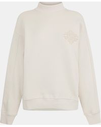 The Couture Club - Embroidered Knitted Crew Neck Jumper - Lyst