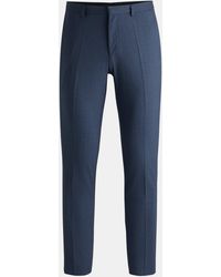 HUGO - Hesten232X Straight Leg Trousers - Lyst