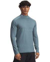 Under Armour - Cold Weather Grid Long Sleeve Mock Baselayer Top - Lyst