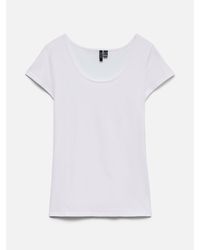 Vero Moda - Soft U-Neck T-Shirt - Lyst